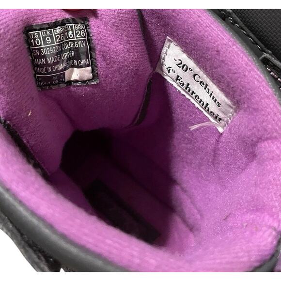 Skechers | Snow Slopes Rainier Insulated Boot Girls Waterproof Gray/Lavender 10 - Picture 7 of 9